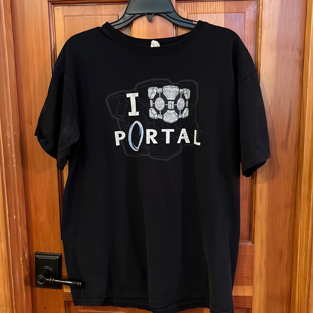 Portal Companion Cube Tee by Anvil and Glitch Gaming
